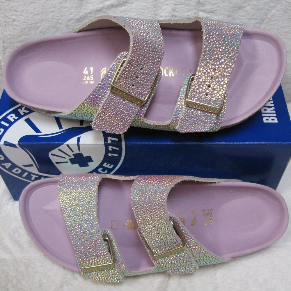 Birkenstock Exquisite ARIZONA Ombre Pearl Leather 41 N US W 9 M 7 THINK WEDDING